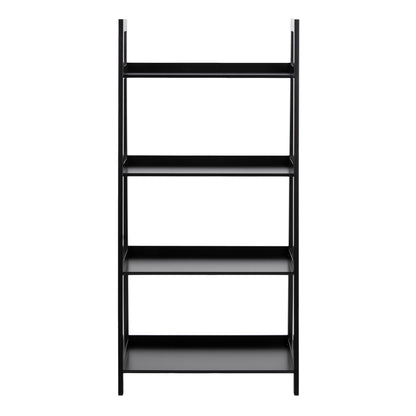 Wally Bookcase with 4 Shelves in Black