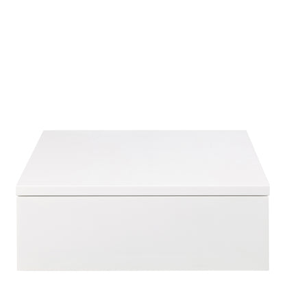 Avignon Square Bedside Table with 1 Drawer in White