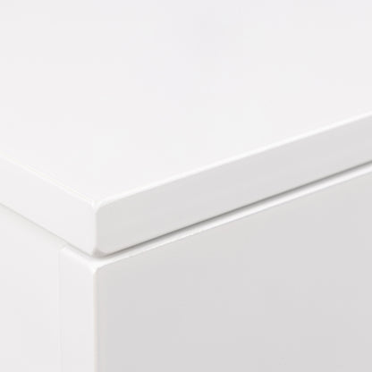 Avignon Square Bedside Table with 1 Drawer in White