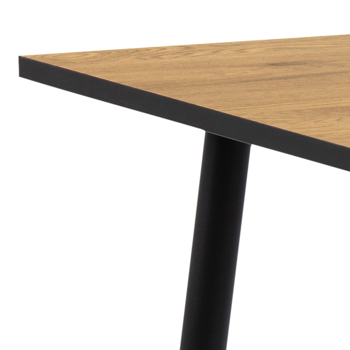 Wilma Small Dining Table in Oak & Black Legs