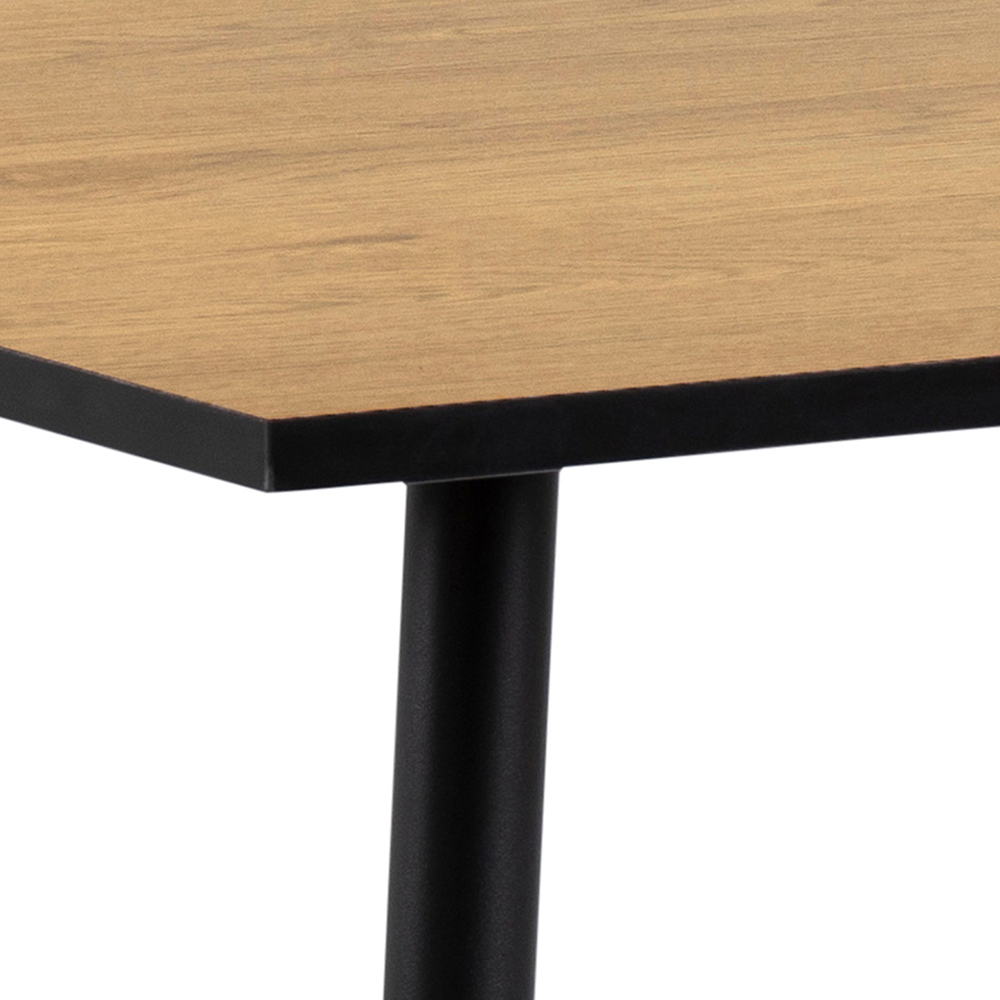 Wilma Small Dining Table in Oak & Black Legs