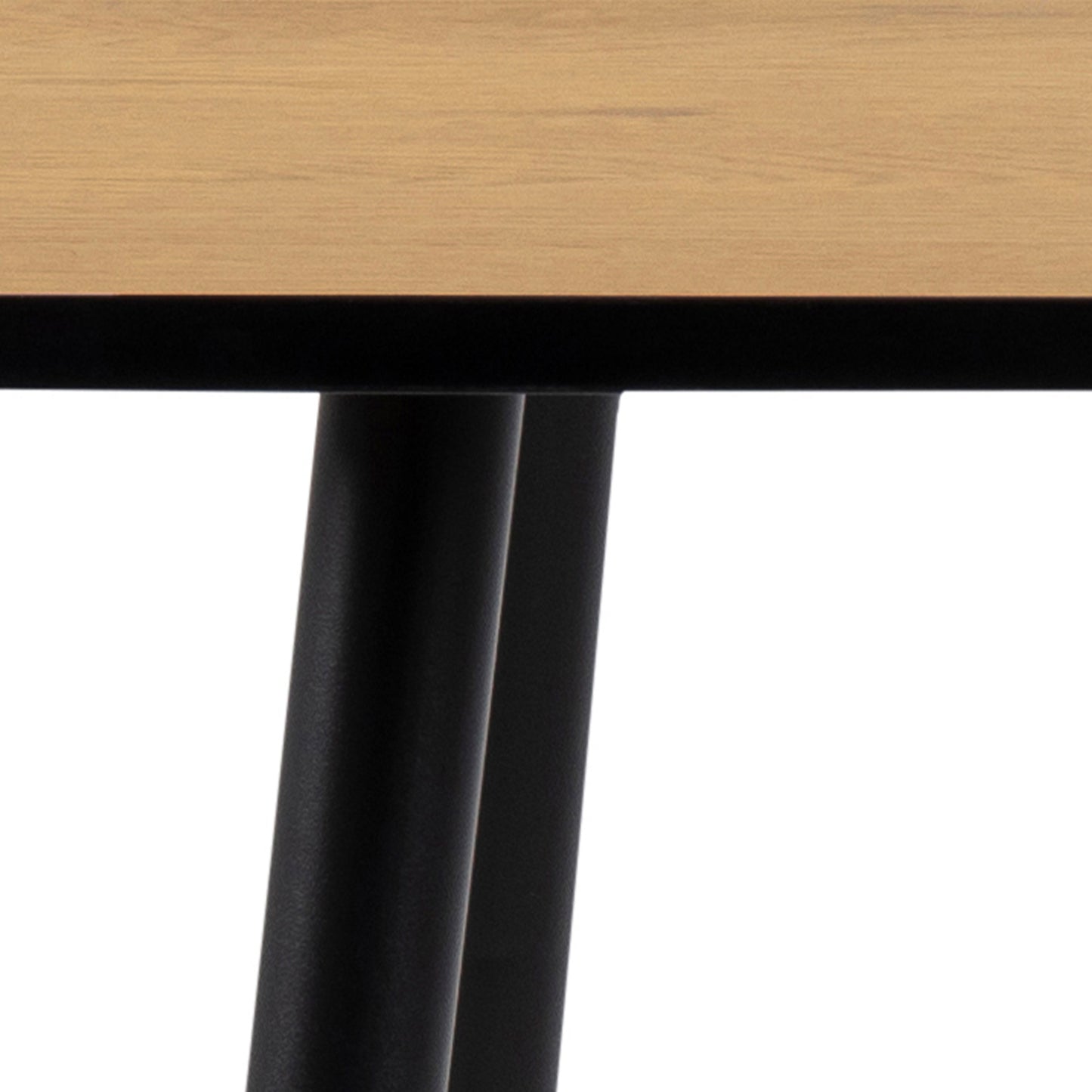 Wilma Small Dining Table in Oak & Black Legs