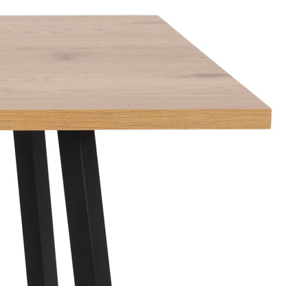 Cenny Dining Table in Oak & Black