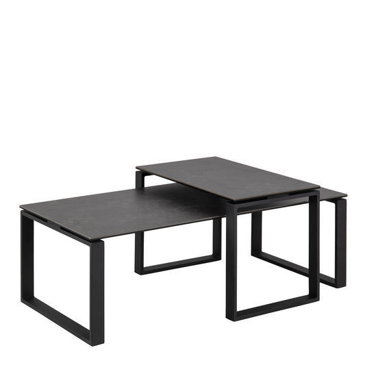 Katrine Coffee Table Set in Black