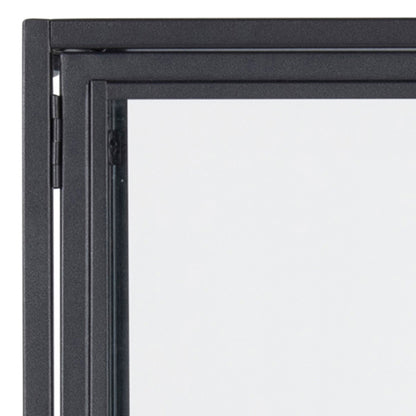 Seaford 2 Glass Door Display Cabinet in Black