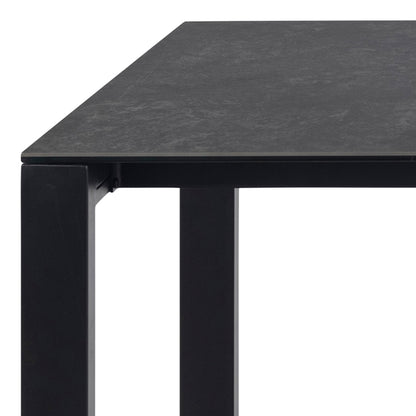 Brentford Dining Table in Matt Black