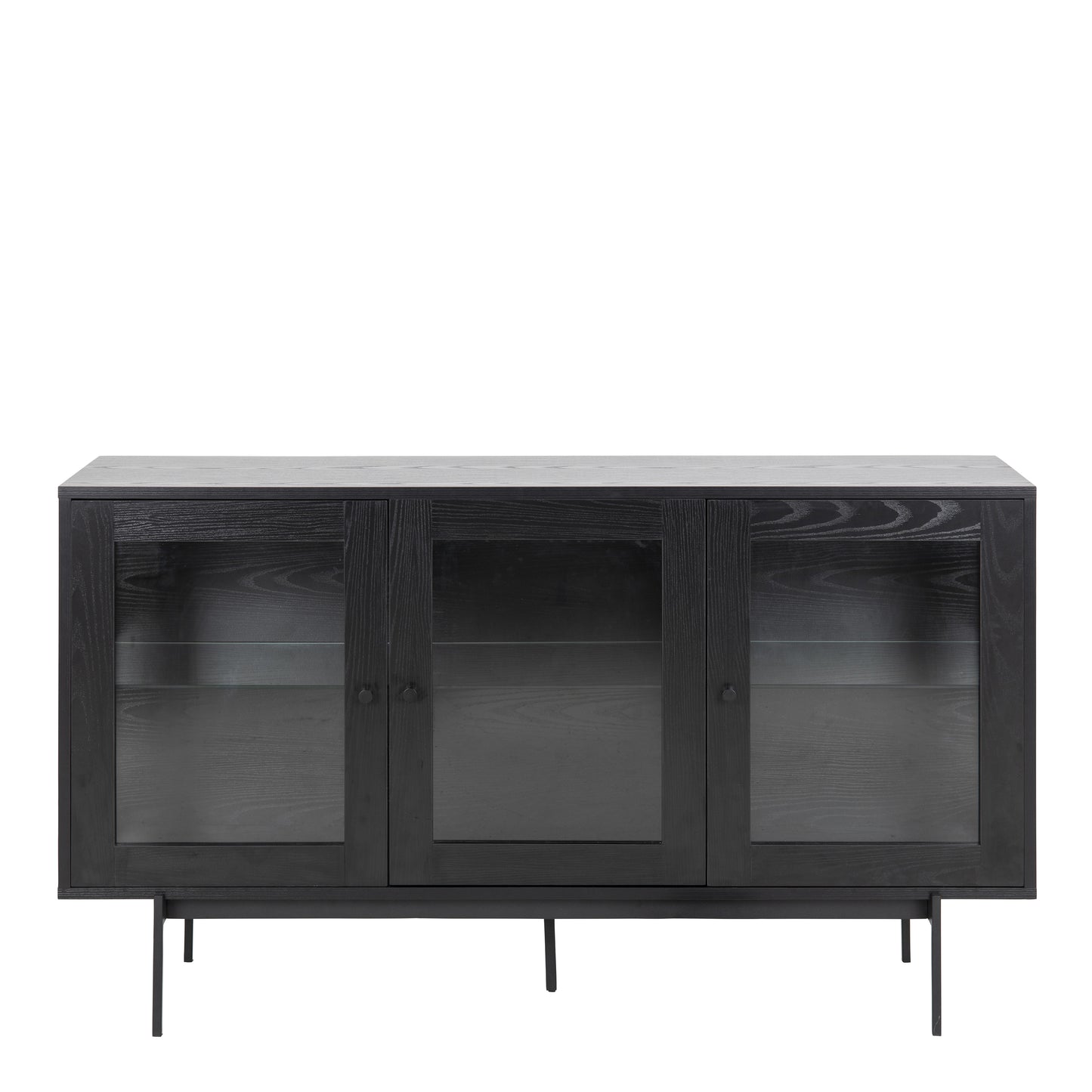 Angus 3 Door Sideboard in Black