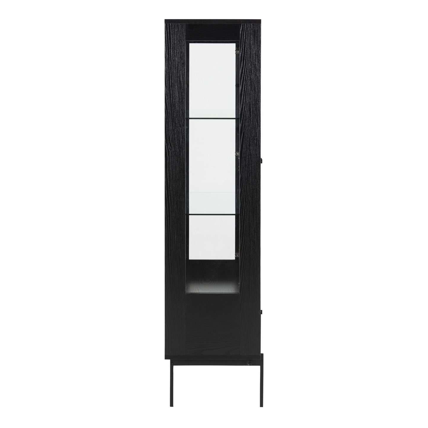 Angus 2 Door Display Cabinet in Black