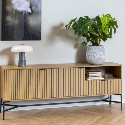 Jaipur Sideboard with  2 Doors and 1 Drawer in Black