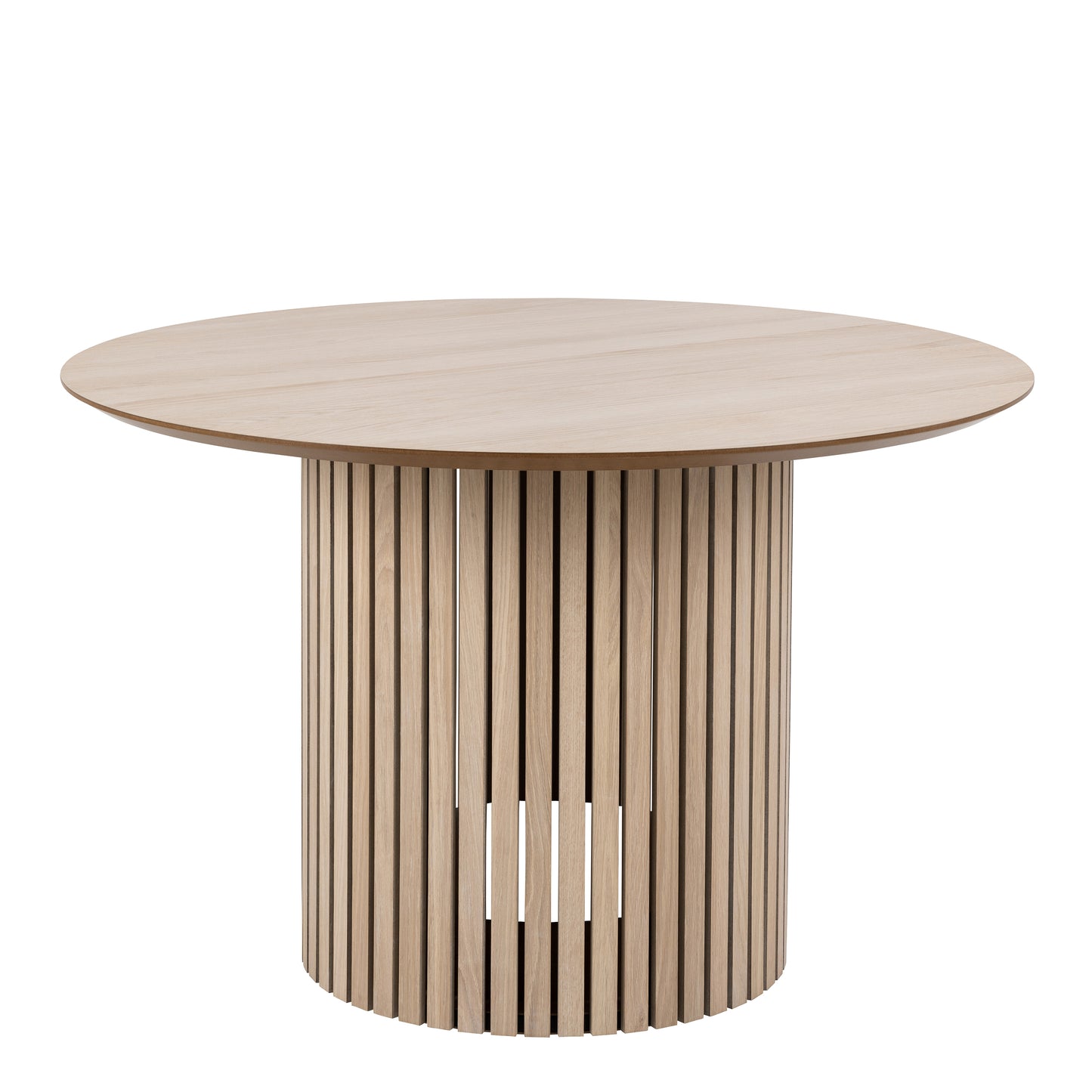 Linley Round Dining Table in White Oak