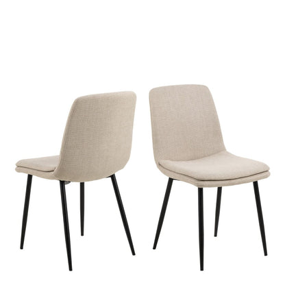 Becca Dining Chair in Beige Set of 4