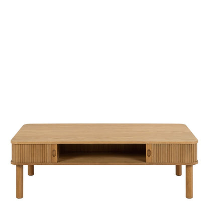 Langley  Coffee Table Sliding door in Oak