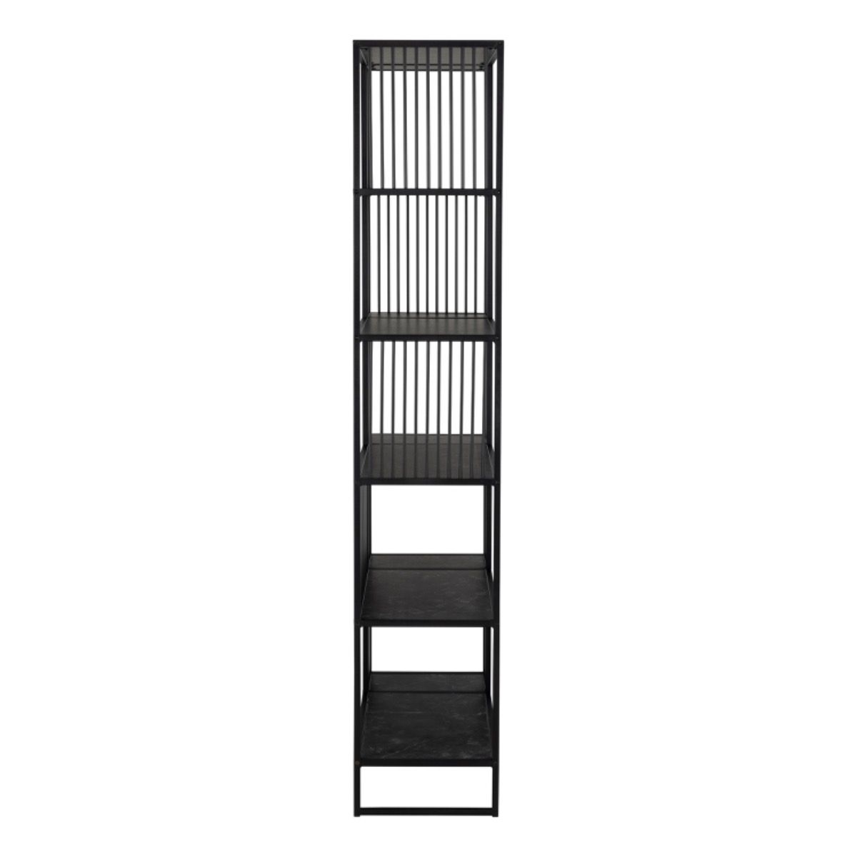 Strington Bookcase with 5 Shelves in Black