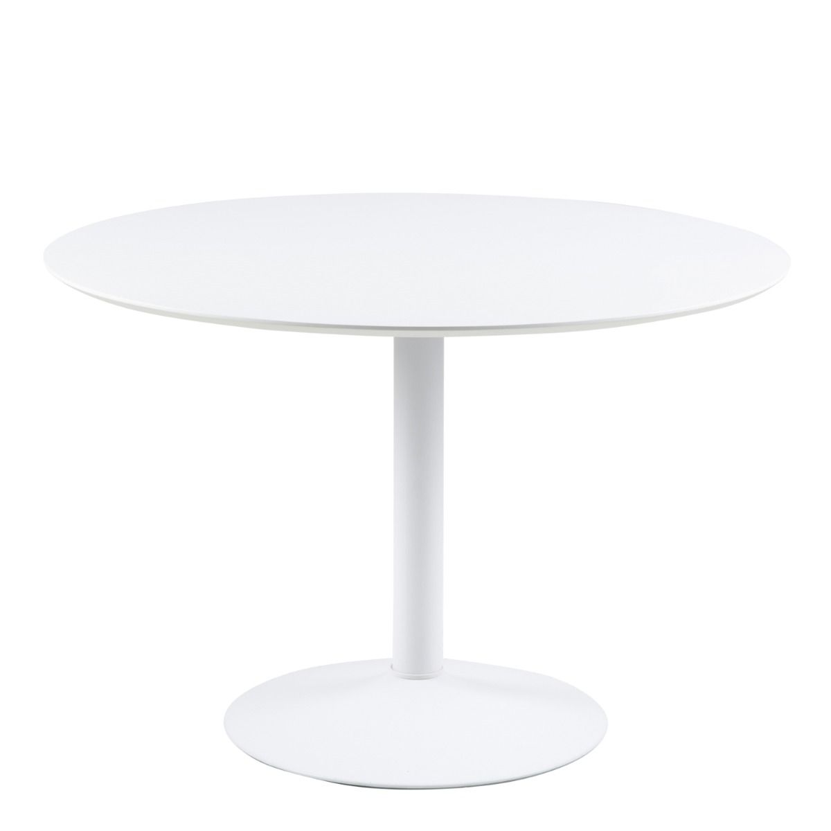 Ibiza Round Dining Table with White Top and White Base