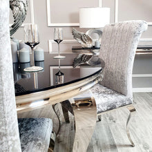 Nicole Dining Chair ALL COLOURS with Plain Back, Line Cross Stitch