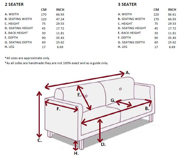 Product dimensions