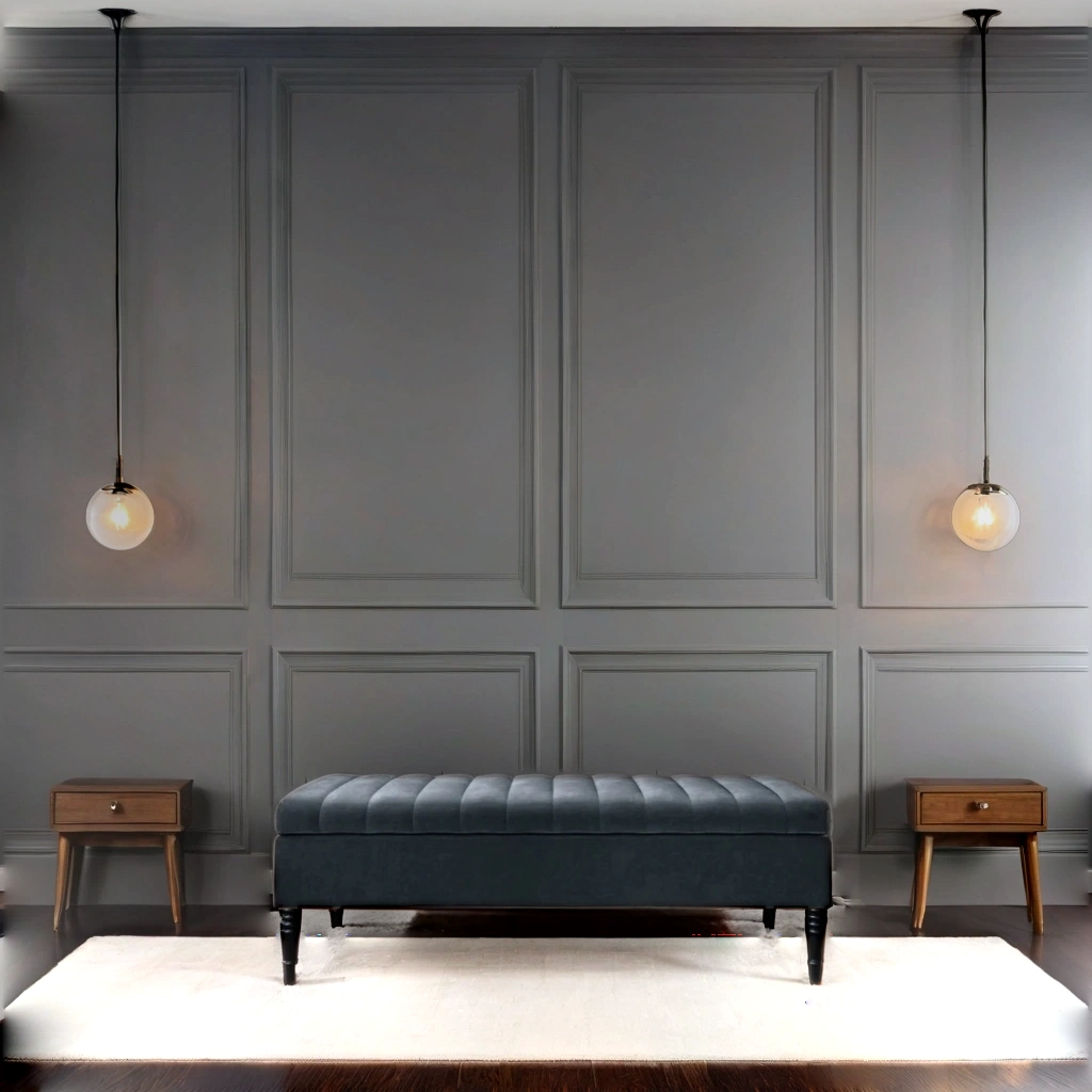 Como Quilted Storage Bench With Legs