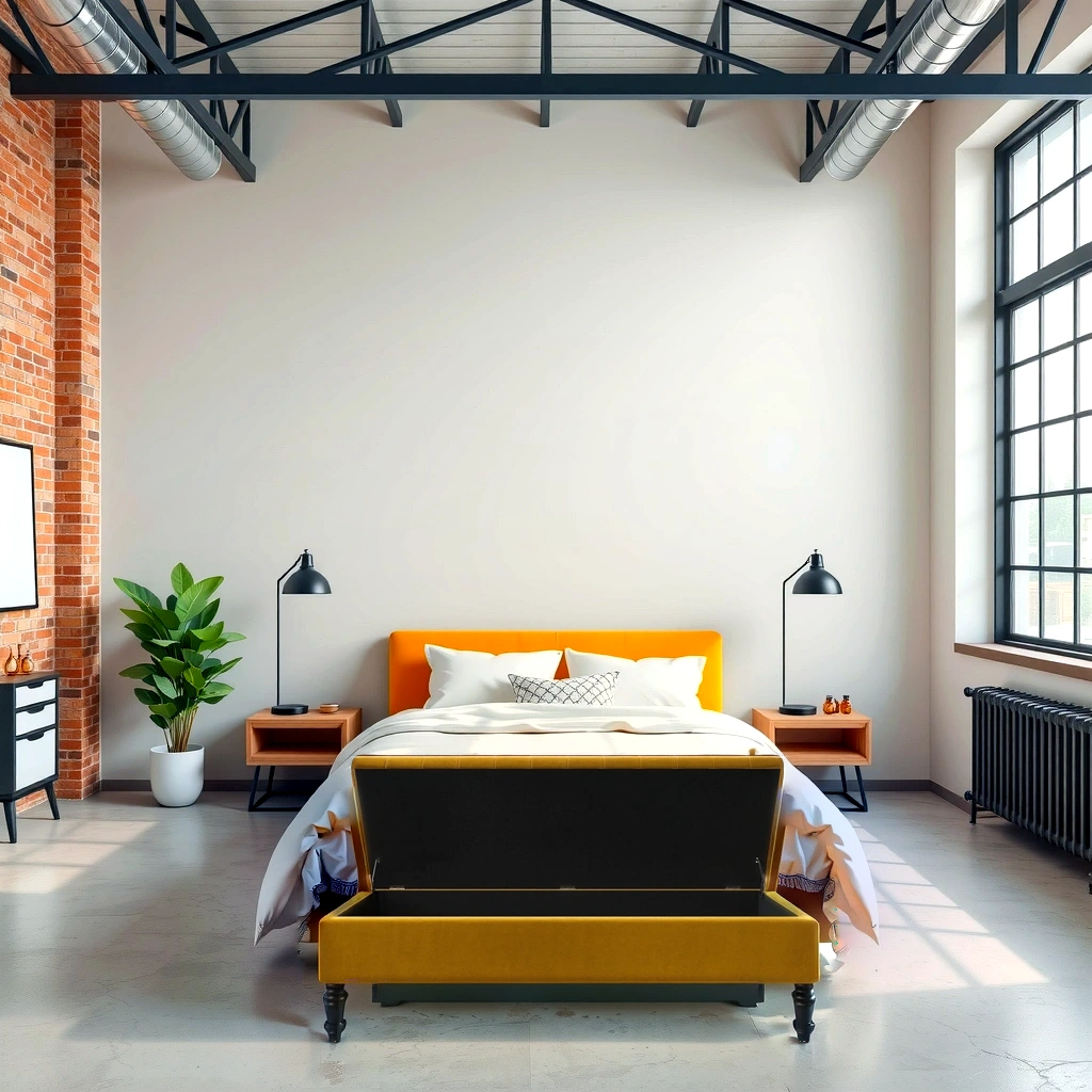 Como Quilted Storage Bench With Legs