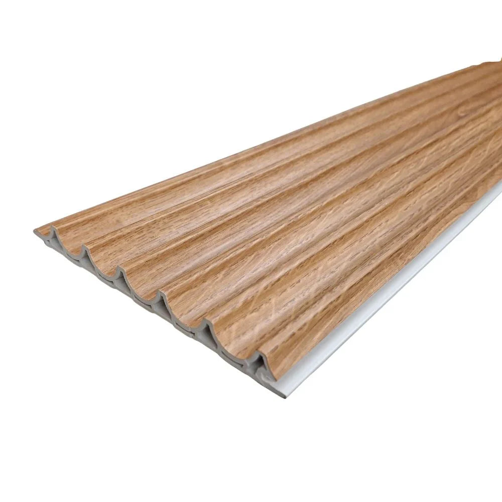 WPC Wood Effect Wave Style Wall Panels